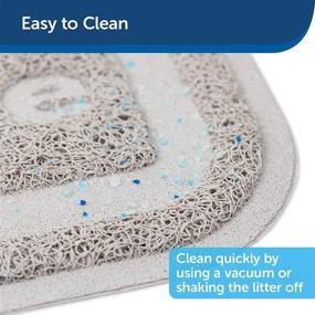 img 1 attached to 🐾 PetSafe Anti-Tracking Litter Mat - Gray Mesh, Easy to Clean, Non-Slip Material - Compatible with All Cat Litter Boxes - Available in Small, Medium, and Large Sizes