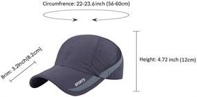 img 1 attached to HH HOFNEN Quick Dry Cap: Lightweight Running Hat with UV Protection for Men and Women