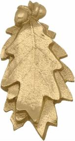 img 4 attached to 🚪 Front Door Renovators Supply: Solid Brass Oak Leaf Door Knocker - 6H X 3W