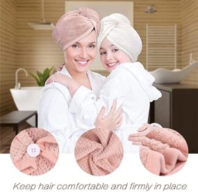 img 3 attached to Absorbent Turbans Anti Frizz Microfiber Quickly