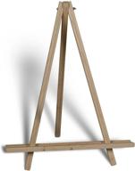 12-inch walnut stain fir tripod stand by american easel logo