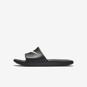 img 2 attached to 🔲 Nike Shower Slide Sandals - Black Men's Athletic Shoes