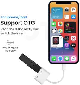 img 2 attached to 2 Pack Apple Lightning to USB3 Camera Adapter - Portable USB 3.0 Adapter for iPhone (Lightning Charging Port + USB Female OTG Adapter)