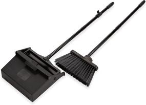 img 1 attached to Black Carlisle 36141503 Duo-Pan Plastic Lobby Pan and Duo-Sweep Broom Combo, 36- inch Length x 11-51/64- inch Width