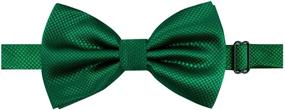 img 2 attached to 👔 High-Quality Green Men's Accessories with Solid Formal Banded Pre-Tied Design