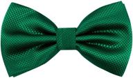 👔 high-quality green men's accessories with solid formal banded pre-tied design logo