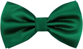 img 4 attached to 👔 High-Quality Green Men's Accessories with Solid Formal Banded Pre-Tied Design