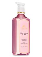 🌹 гель для рук с розовой водой и плющом bath and body works, 8 унций (2019 год), white barn label логотип