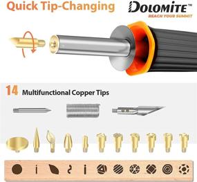 img 2 attached to Dolomite Wood Burning Kit - Adjustable Temperature for Adults and Beginners with UL Certification - Professional Pyrography Pen and Soldering Iron Set - Creative DIY Tool for Stamping, Embossing, and Carving