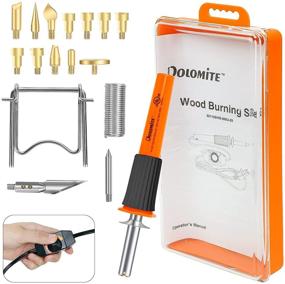 img 4 attached to Dolomite Wood Burning Kit - Adjustable Temperature for Adults and Beginners with UL Certification - Professional Pyrography Pen and Soldering Iron Set - Creative DIY Tool for Stamping, Embossing, and Carving