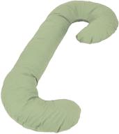 🌿 snoogle original total body pillow in sage: ultimate comfort and support for restful sleep logo