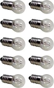 img 4 attached to 💡 10-Pack E10 Screw Base Miniature Light Bulbs, 6.3V / 0.5A, 6 Volt Miniature Lamp