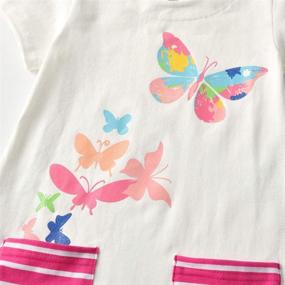 img 3 attached to DXTON Toddler Summer Dresses SMK777 6T120: Stylish Girls' Clothing for the Warm Season