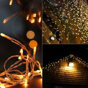 img 2 attached to ❄️ Icicle String Lights Outdoor, 19.6FT 306 LED 8 Modes with 54 Drops, Remote Controlled Icicle Christmas Lights, Waterproof Fairy Lights for Indoor Patio Tree House Decor, Warm White+