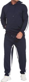 img 4 attached to COOFANDY Sweatsuits Hoodies Athletic Tracksuit Men's Clothing