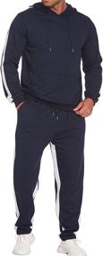 img 2 attached to COOFANDY Sweatsuits Hoodies Athletic Tracksuit Men's Clothing