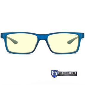 img 3 attached to 👓 GUNNAR - Blue Light Glasses for Kids (12 years and above) - Blocks 65% Blue Light - Cruz, Navy, Amber Tint