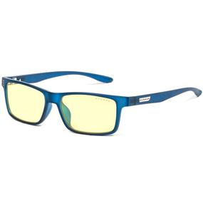 img 4 attached to 👓 GUNNAR - Blue Light Glasses for Kids (12 years and above) - Blocks 65% Blue Light - Cruz, Navy, Amber Tint