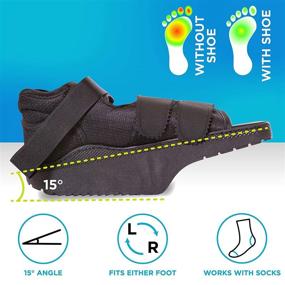 img 2 attached to 👞 Orthowedge Forefoot Healing Shoe - Off-Loading Non-Weight Bearing Boot for Diabetic Foot Ulcer Protection, Metatarsalgia Pain, and Post Bunion, Mallet or Hammer Toe Surgery (Medium) by BRACEABILITY