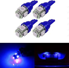 img 4 attached to 💡 SAWE 168 194 2825 T10 W5W 5050 5-SMD LED License Plate Dome Map Lights Bulbs (4pcs): Blue & Efficient Lighting Solution