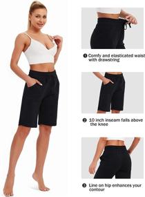 img 3 attached to SPECIALMAGIC Bermuda Cotton Athletic Pockets Sports & Fitness