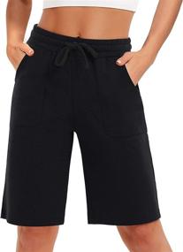 img 4 attached to SPECIALMAGIC Bermuda Cotton Athletic Pockets Sports & Fitness