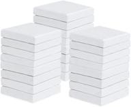 🖌️ starvast mini canvas panels 4" x 4" pack of 24 - premium small stretched cotton canvas boards for painting, crafts & acrylic/oil projects logo