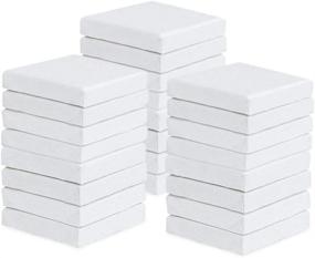 img 4 attached to 🖌️ STARVAST Mini Canvas Panels 4" x 4" Pack of 24 - Premium Small Stretched Cotton Canvas Boards for Painting, Crafts & Acrylic/Oil Projects