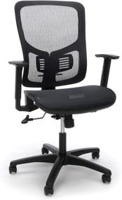 img 4 attached to 🪑 Enhance Your Office Experience with OFM Essentials Collection Mesh Seat Ergonomic Office Chair in Black