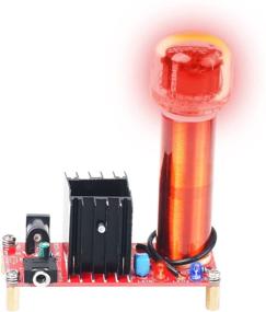 img 4 attached to 🎶 DIKAVS DC 15-24V 15W Mini Music Tesla Coil Plasma Speaker Loudspeaker - Tesla Wireless Transmission DIY Kit (red PCB)