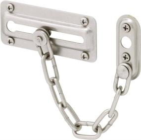 img 2 attached to 🔒 Enhancing Home Security: Defender Security U 10386 Steel Chain Door Guard in Satin Nickel