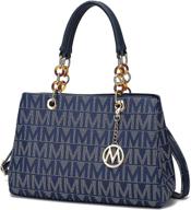 women's mkf crossbody satchel handbag with wallet - shoulder handbags & wallets for satchels logo