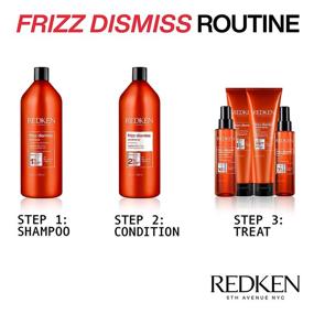 img 1 attached to 🌪️ Шампунь Redken Frizz Dismiss: Укрощает вьющиеся волосы, Создаёт гладкость и контролирует пушистость - Без сульфатов!