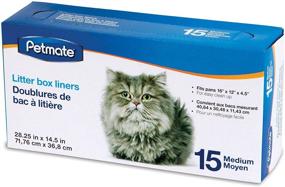 img 3 attached to 🐱 Petmate Litter Box Liners for Cats - Pack of 15, Medium Size