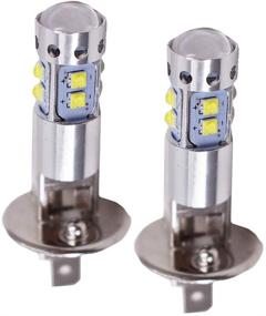 img 4 attached to 💡 Enhance Your Driving Experience with 2 PCS H1 Super White 6000K 100W High Power LED Fog Light Driving Bulb