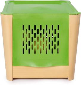 img 1 attached to 🥔 Snips Potato Keeper: Keep Potatoes Fresh with this Green Storage Container