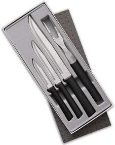 img 4 attached to 🔪 Набор ножей для приготовления и резки Rada Cutlery - лезвия из нержавеющей стали с черными ручками из смолы для точного нарезания и резки