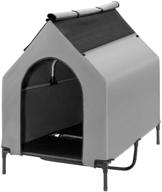 optimal choice xl dog house: enhanced support up to 178 lbs, sturdy beam design, 600d pvc material with textilene bed and window, includes extra carrying bag logo