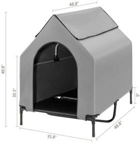 img 2 attached to Оптимальный выбор вольер для крупных собак Optimal Choice XL – усиленная поддержка до 178 фунтов, прочная конструкция со стойкими балками, материал из 600D ПВХ с текстиленовой кроватью и окошком, включает дополнительную сумку для переноски.