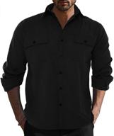 👕 stylish and comfortable button down cotton shirts for active men - perfect outdoor clothing logo