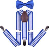 👔 yjds leather suspenders bowtie: trendy boys' accessories in suspenders logo