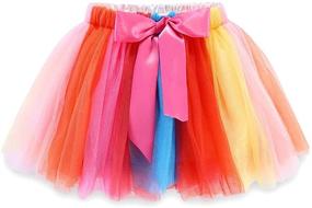 img 1 attached to 🎈 Mud Kingdom Little Girl Birthday Outfit: Tops & Skirt Tutu Clothes Set