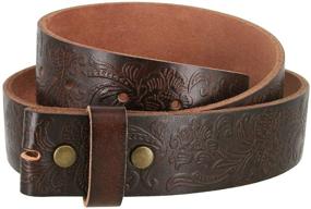 img 3 attached to Genuine Leather Men's Accessories and Belts with Cowgirl Western Embossing