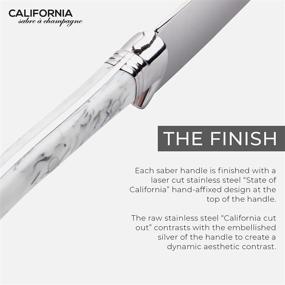 img 1 attached to 🍾 Rutherford Edition Marble White California Champagne Saber by California Champagne Saber Company