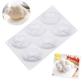 img 4 attached to 🍰 6-Cavity 3D Cloud Silicone Mousse Cake Mold: French Dessert Pastry Baking Bakeware for Jello Shots, Soap, Lotion Bars, and Candle Making