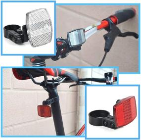 img 2 attached to 🚴 SANNIX Bicycle Reflectors Front and Rear Kit: Enhance Visibility with Bike Handlebar Bell and Essential Bicycle Accessories