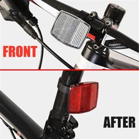 img 1 attached to 🚴 SANNIX Bicycle Reflectors Front and Rear Kit: Enhance Visibility with Bike Handlebar Bell and Essential Bicycle Accessories