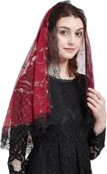 burgundy women's accessories and special occasion accessories - therese little flower mantilla logo