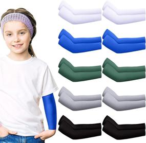 img 4 attached to Protection Cooling Sleeves Toddlers Colorful