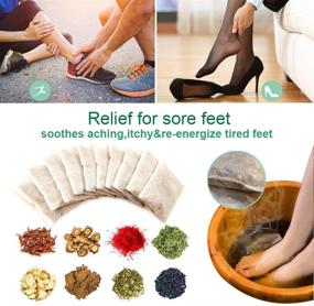 img 2 attached to 🌿 Natural Chinese Medicinal Herb Foot Soak: 10 Packs for Relaxation, Callus Softening, Wellness, and Foot Care Treatment. Alleviate Fatigue, Enhance Sleep Quality, and Relieve Foot Pain.